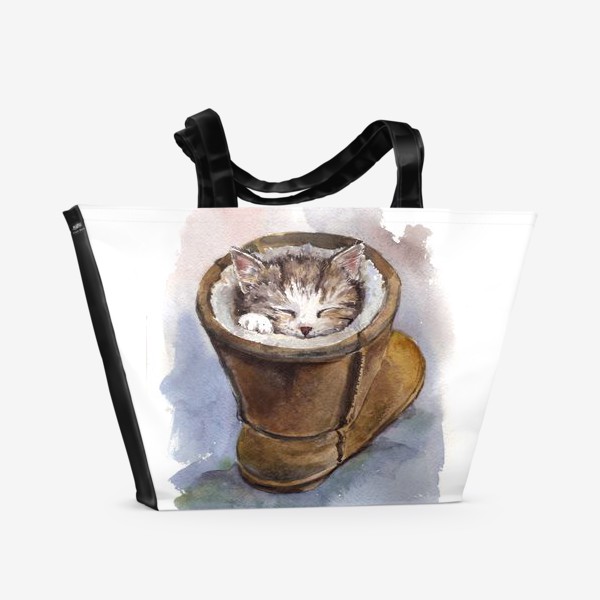 Пляжная сумка «Кот в сапоге»