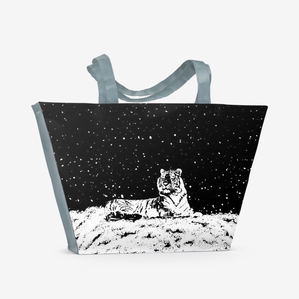 Пляжная сумка «Ночной тигр»