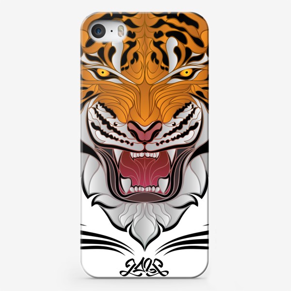 Чехол iPhone «Агрессивный Тигр- Позитивный выбор»