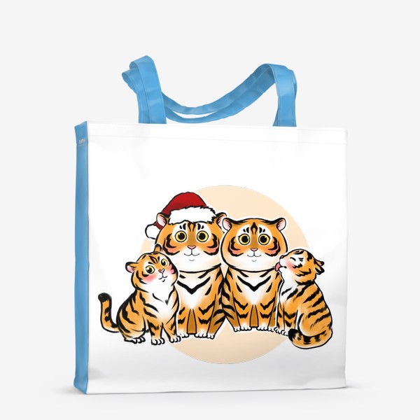 Сумка-шоппер «Тигры семья 2022»
