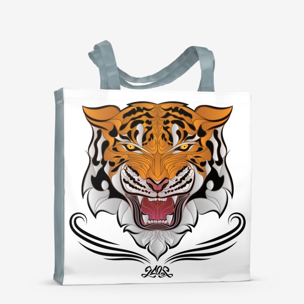 Сумка-шоппер «Агрессивный Тигр- Позитивный выбор»