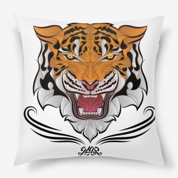 Подушка «Агрессивный Тигр- Позитивный выбор»