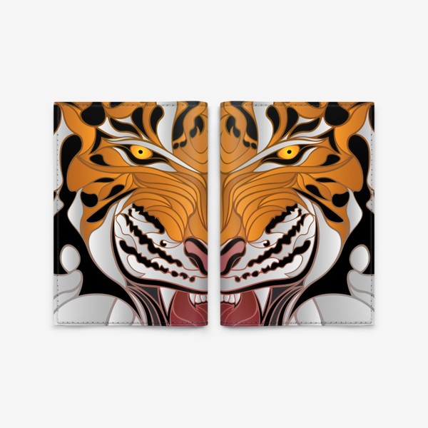 Обложка для паспорта «Агрессивный Тигр- Позитивный выбор»