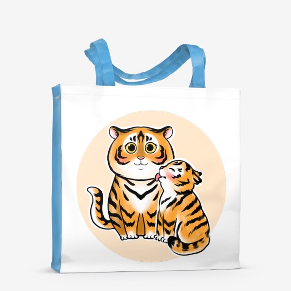 Сумка-шоппер «Тигры семья 2022»