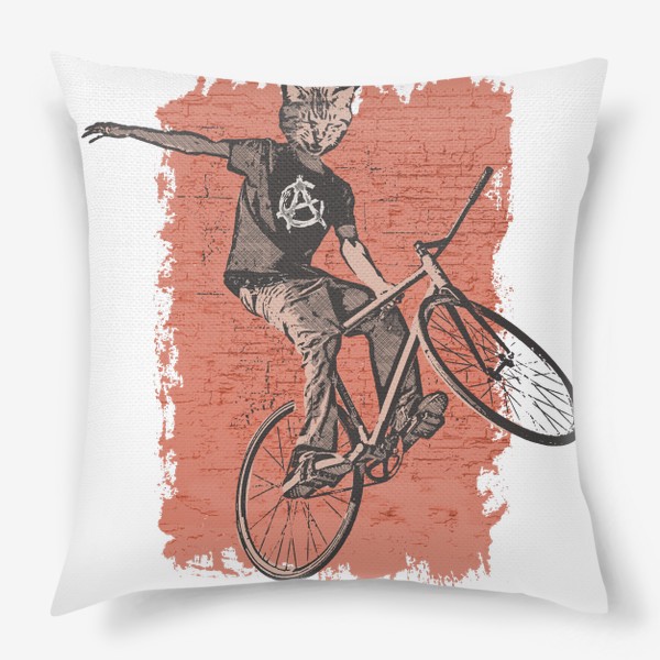 Подушка «Bike Punk Cat»