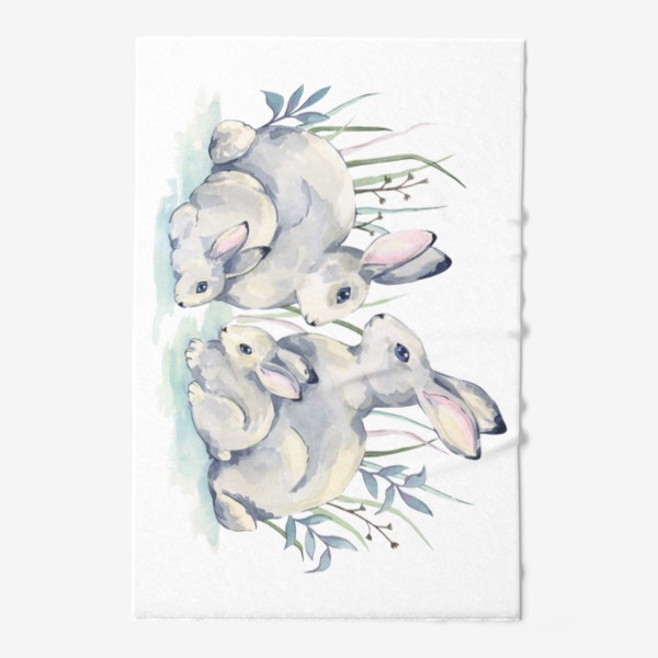 Полотенце «Семья кроликов»
