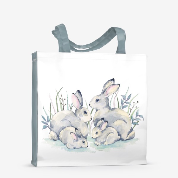 Сумка-шоппер «Семья кроликов»
