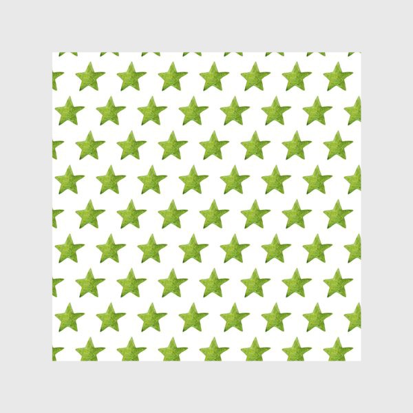 Скатерть «Зеленые акварельные звезды»