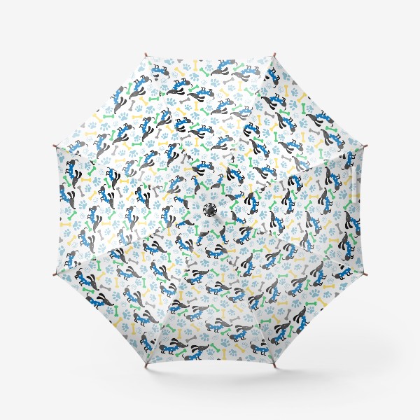 Зонт «Такса и косточки»