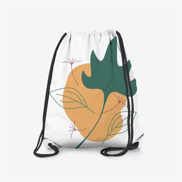 Рюкзак «Абстрактный ботанический принт »