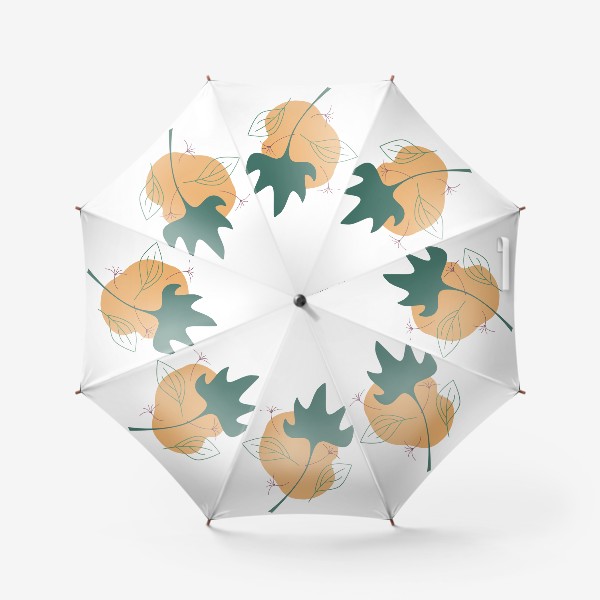 Зонт «Абстрактный ботанический принт »