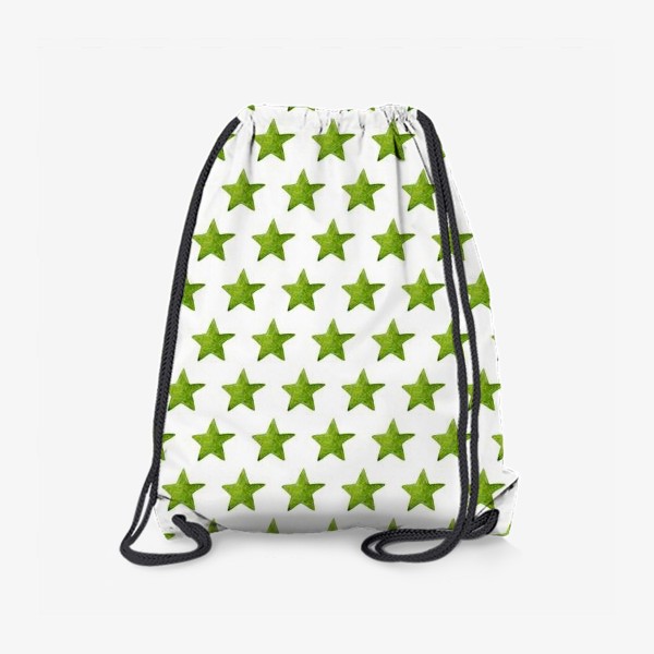 Рюкзак «Зеленые акварельные звезды»