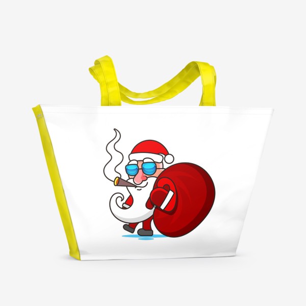 Пляжная сумка «Дед Мороз»