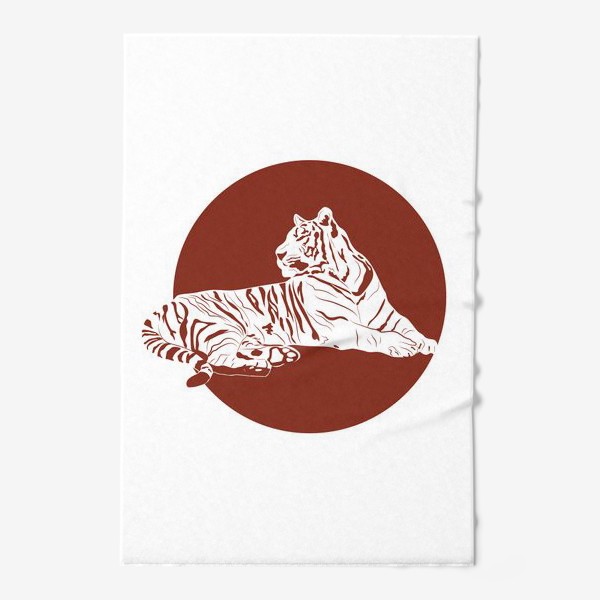 Полотенце «Тигр коричневый»