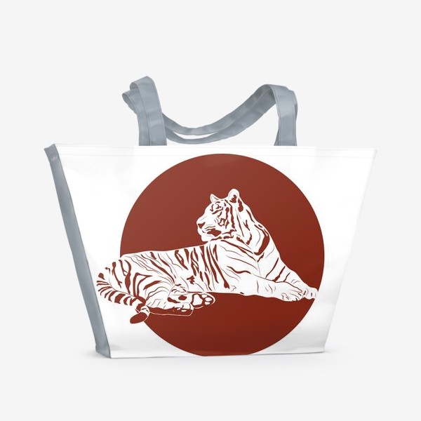 Пляжная сумка &laquo;Тигр коричневый&raquo;