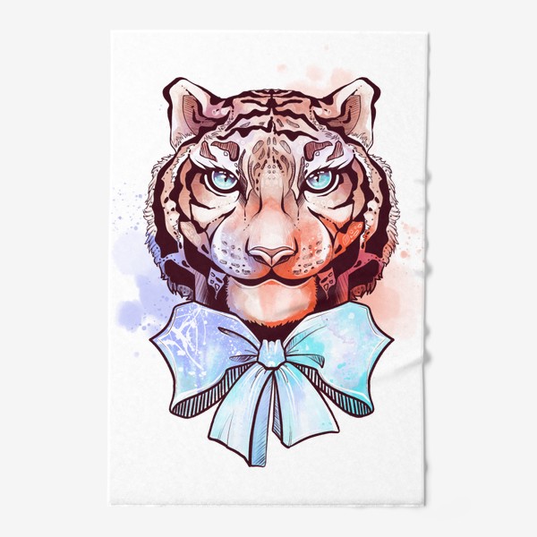 Полотенце «Тигр с бантом»