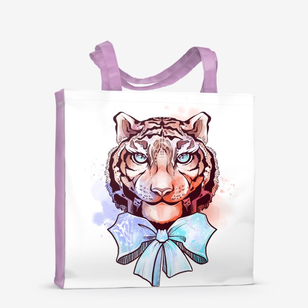 Сумка-шоппер «Тигр с бантом»