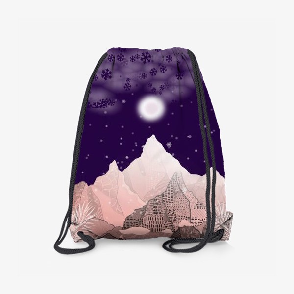 Рюкзак «Ночь, горы, зима»