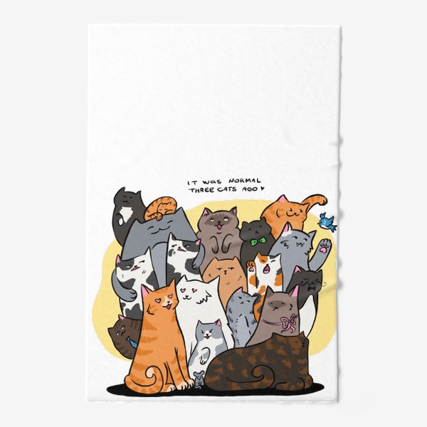 Полотенце «Куча кошек Подарок кошатнику»
