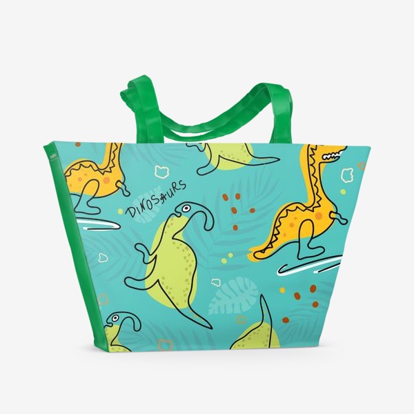Пляжная сумка « «Динозавры»»