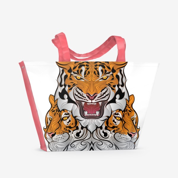 Пляжная сумка «Тигриная Братва»