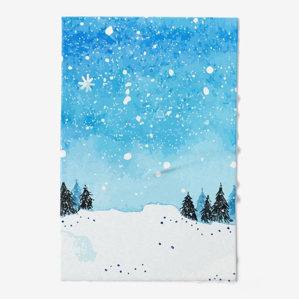 Полотенце «Зимний пейзаж»