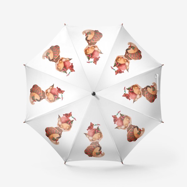 Зонт «Лиса, рождество»