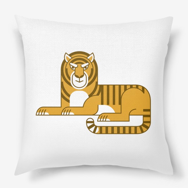 Подушка «Лежащий тигр. Символ 2022 по лунному календарю»