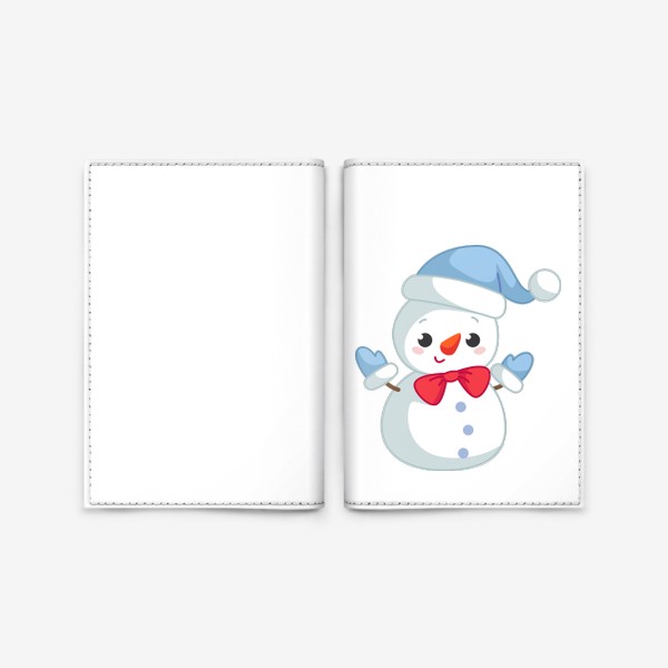 Обложка для паспорта «Снеговик»