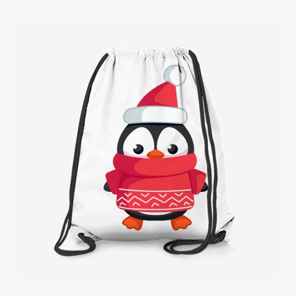Рюкзак «Пингвин в красном свитере»