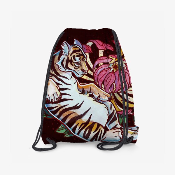 Рюкзак «Тигр и хризантема»