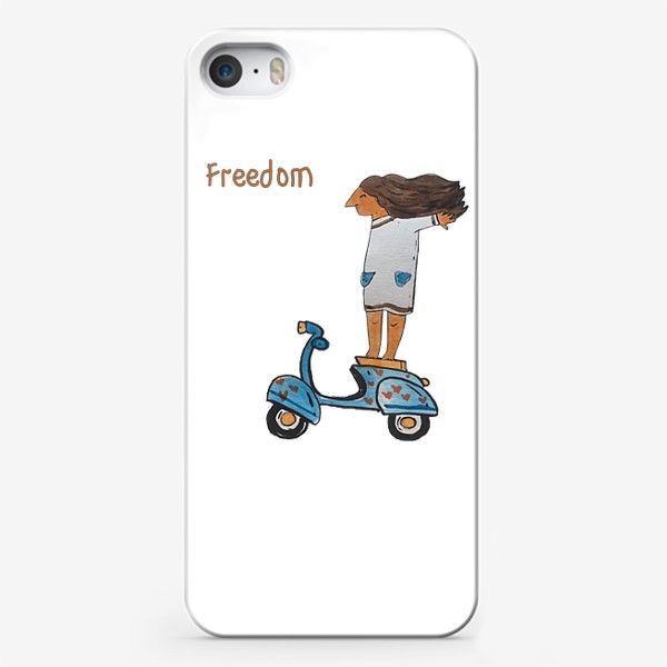 Чехол iPhone «Свободная девушка Freedom»