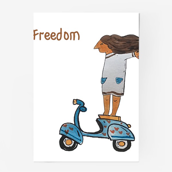 Постер «Свободная девушка Freedom»