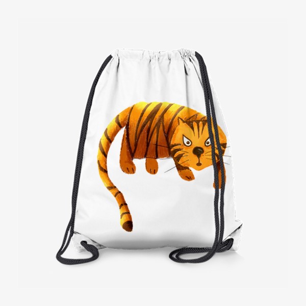 Рюкзак «Страшный тигр - Новый год 2022 - Смешной тигр - Сердитый тигр»