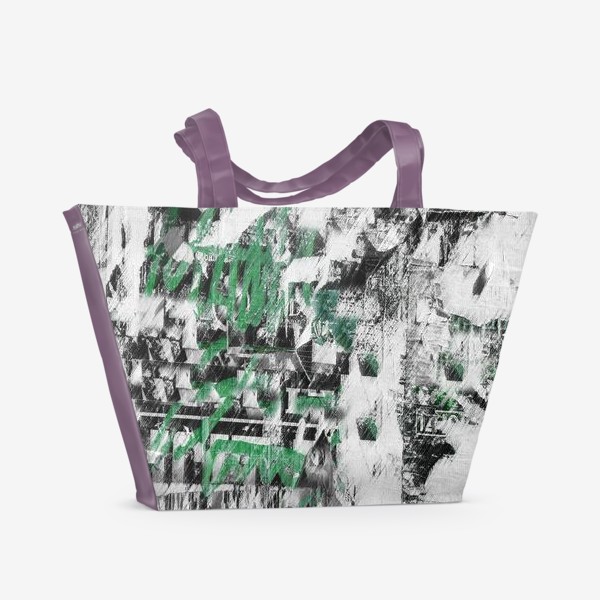 Пляжная сумка «Абстракция городская молодежная»