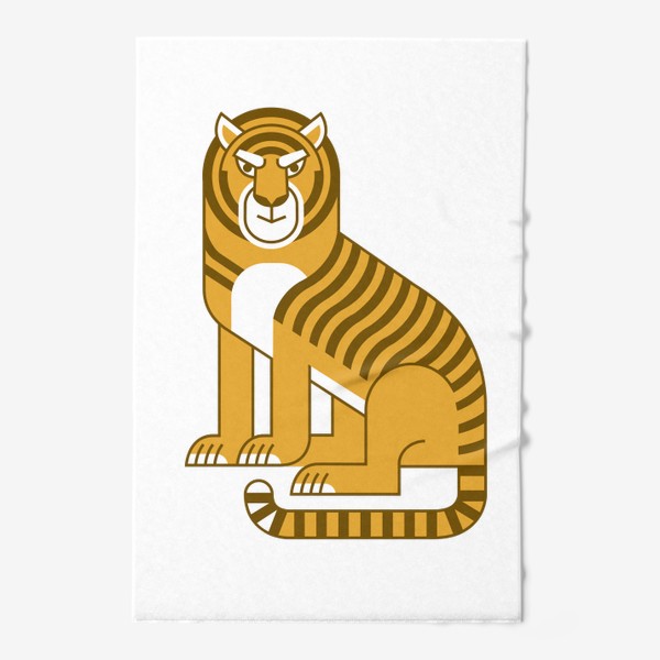 Полотенце «Сидящий тигр. Символ 2022 года по Лунному календарю»