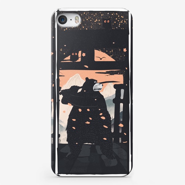 Чехол iPhone «Медведь Самурай»