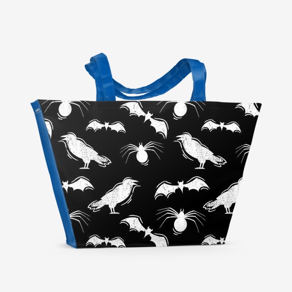 Пляжная сумка «Вороны, Пауки, Летучие мыши»