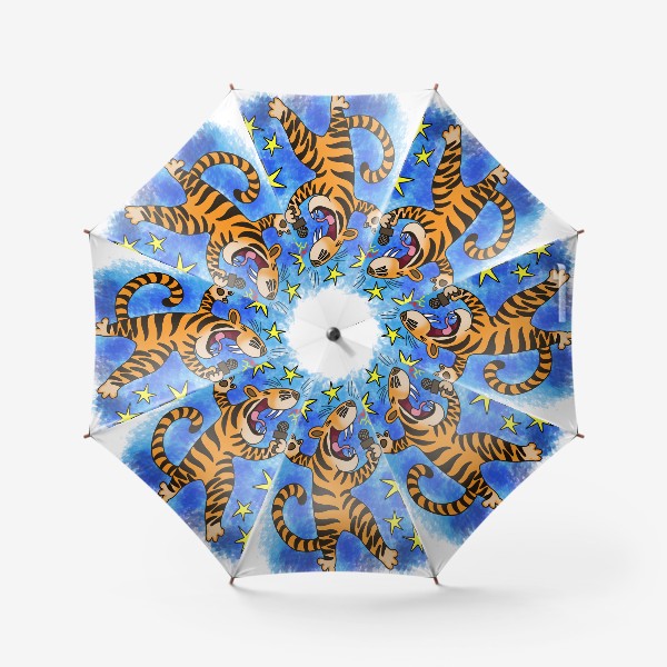 Зонт «диско тигр»