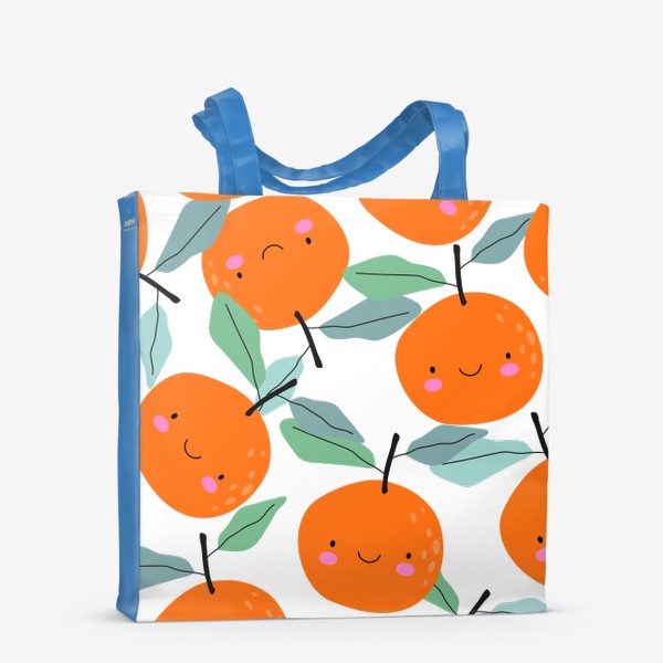 Сумка-шоппер «Милые апельсины яркий паттерн»