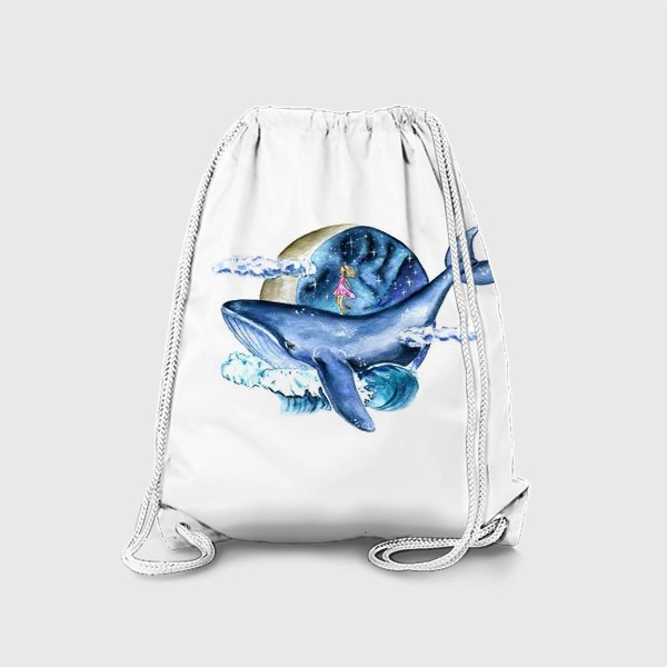 Рюкзак «космос и кит»