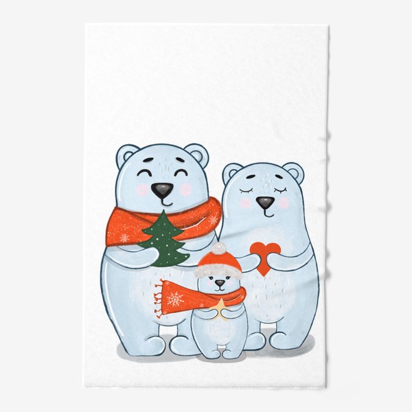 Полотенце «семья медведей»