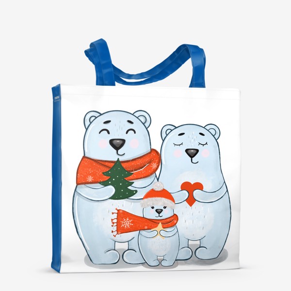 Сумка-шоппер «семья медведей»