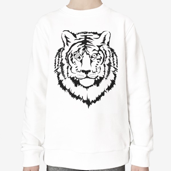 Свитшот «Тигр черно-белый»