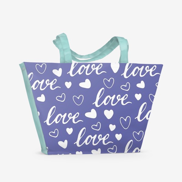Пляжная сумка «Love Very Peri»