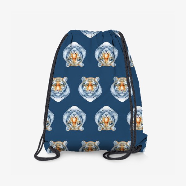 Рюкзак «Тигр на синем фоне»