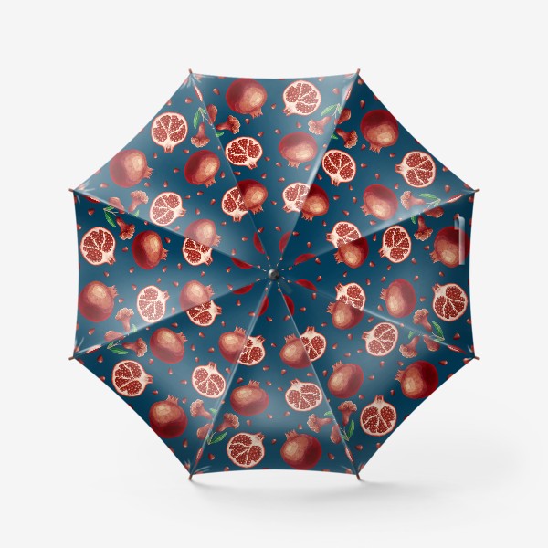 Зонт «Паттерн с гранатами»