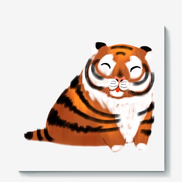 Холст «Тигр толстячок»