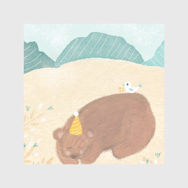 Скатерть «День рождение медвежонка»