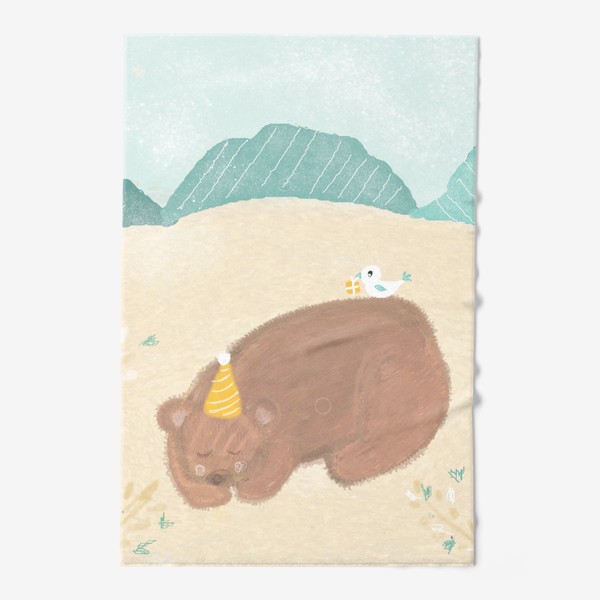Полотенце «День рождение медвежонка»